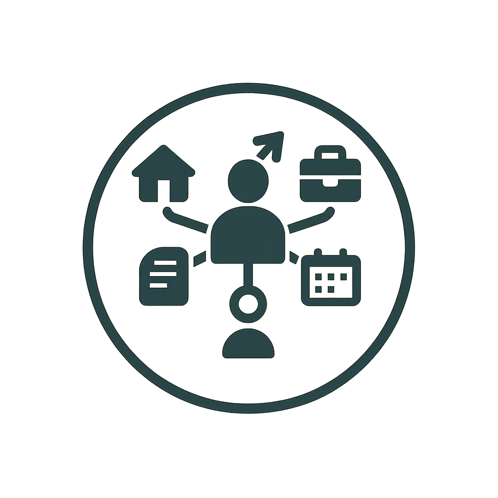 Logo representing Simeon Waters, a skilled professional open to career opportunities